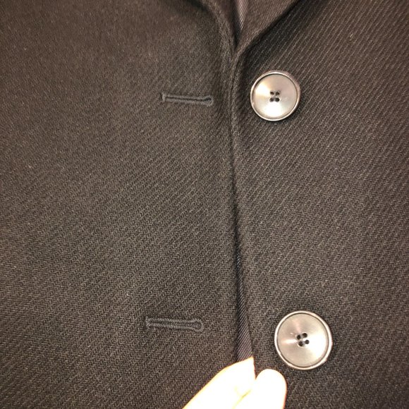 Zara Long Black Coat - Men's style coat - Picture 6 of 12